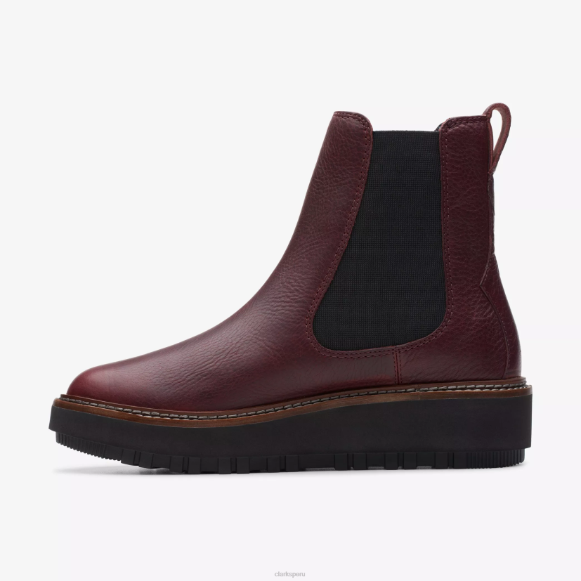 HZVP454 oriana arriba cuero burdeos Clarks