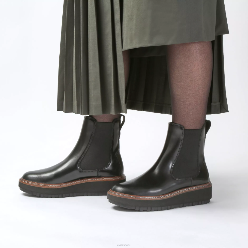 HZVP455 oriana arriba cuero negro Clarks