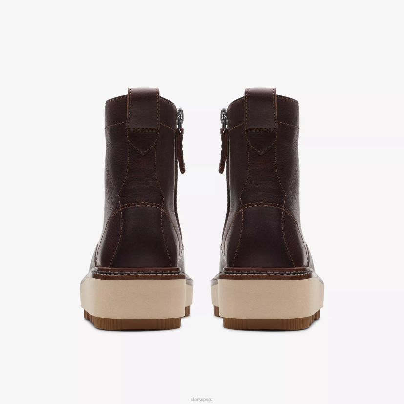 HZVP457 encaje oriana cuero marrón oscuro Clarks