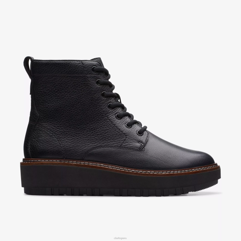 HZVP458 encaje oriana cuero negro Clarks