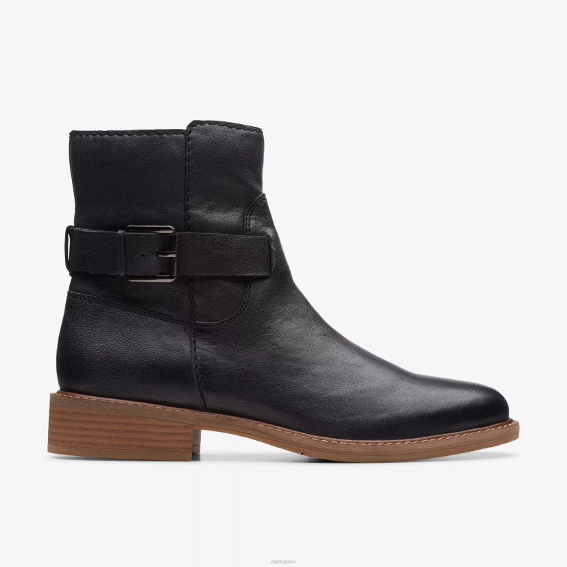 HZVP460 correa de colonia cuero negro Clarks