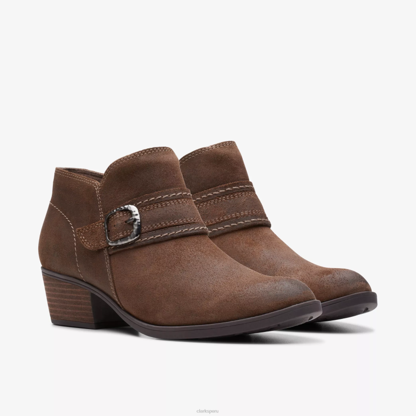 HZVP462 bahía charlten gamuza bronceada oscura Clarks