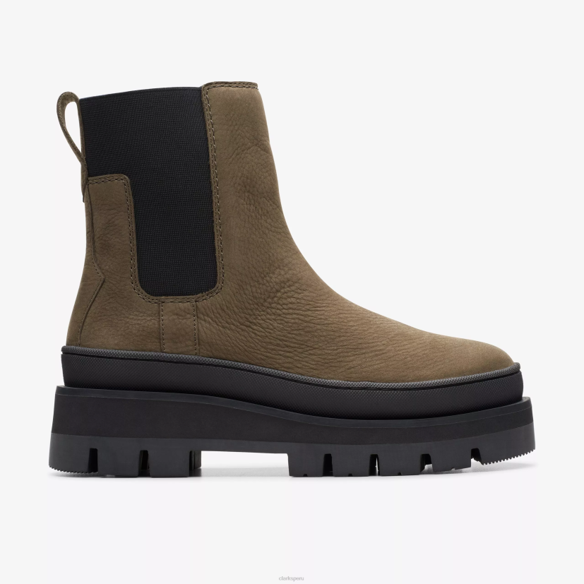 HZVP472 orianna 2 arriba nubuck oliva oscuro Clarks