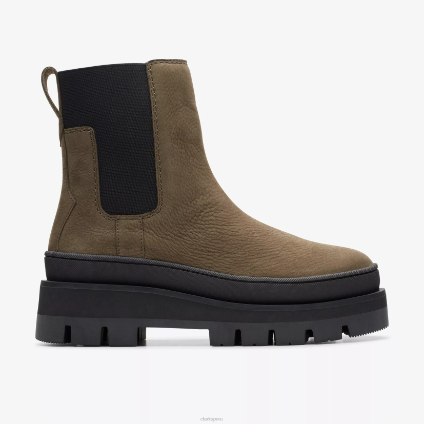 HZVP472 orianna 2 arriba nubuck oliva oscuro Clarks