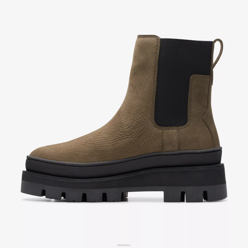 HZVP472 orianna 2 arriba nubuck oliva oscuro Clarks