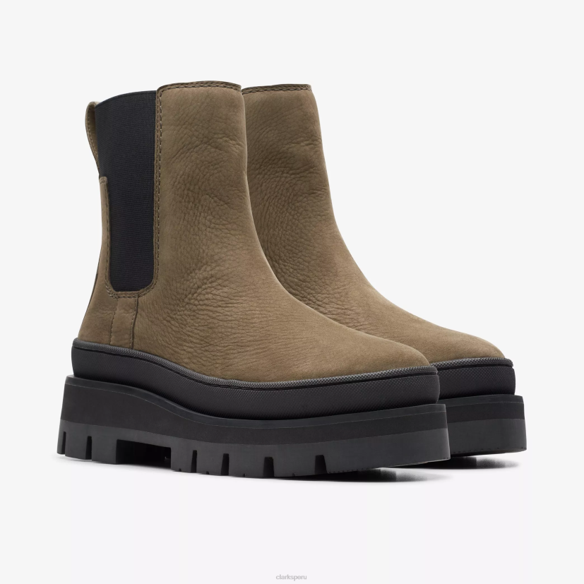 HZVP472 orianna 2 arriba nubuck oliva oscuro Clarks