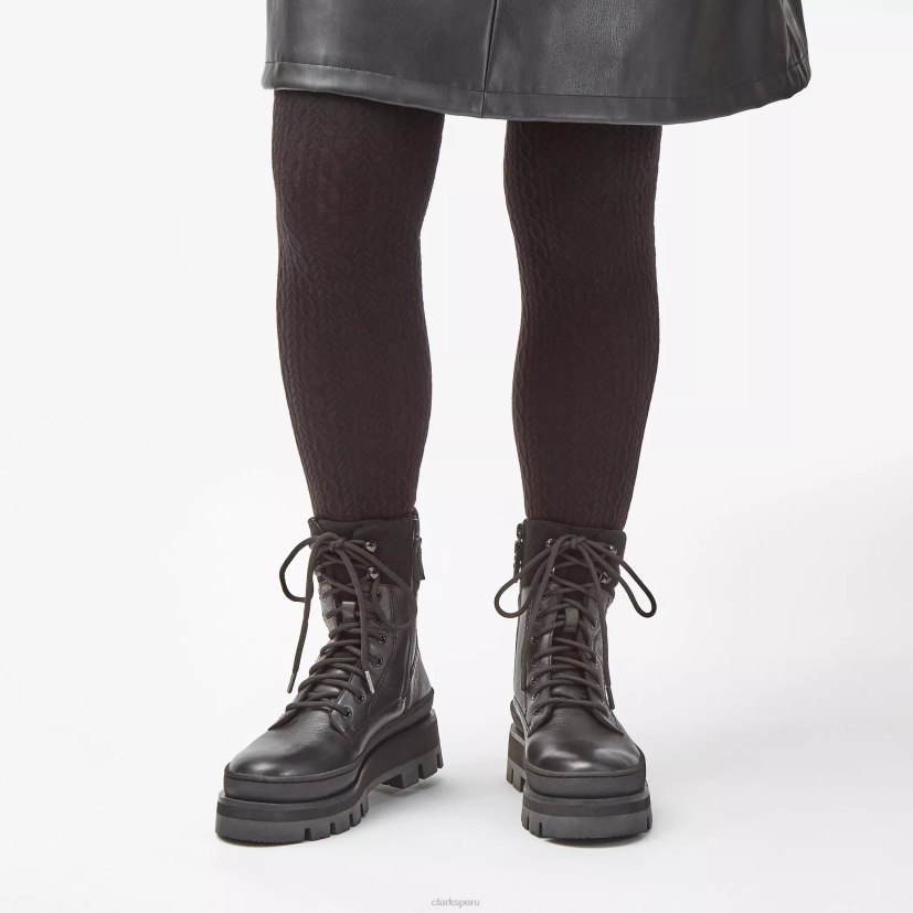 HZVP474 orianna 2 caminata cuero negro Clarks