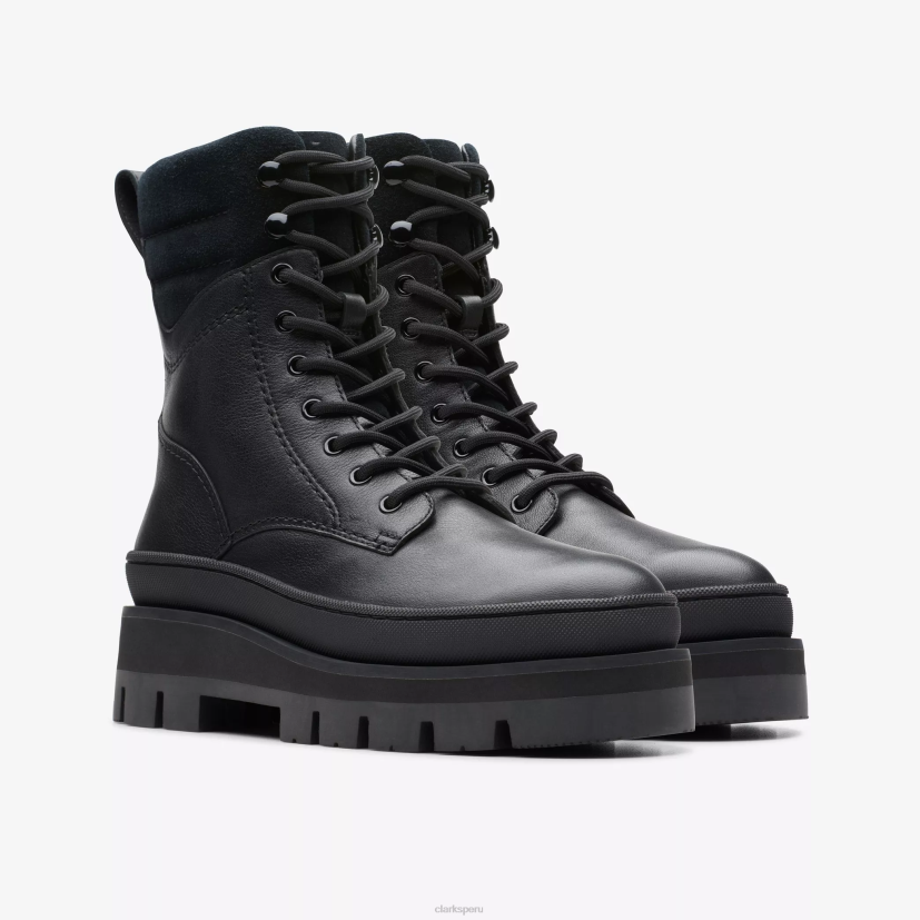 HZVP474 orianna 2 caminata cuero negro Clarks