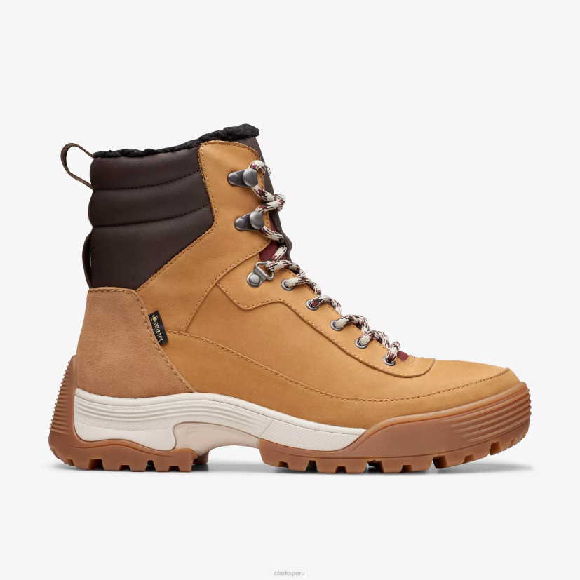 HZVP477 atl caminata superior gore-tex cuero tostado con forro cálido Clarks