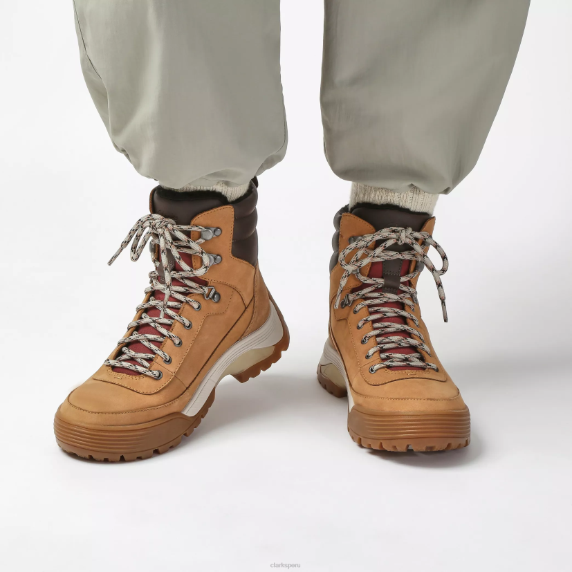 HZVP477 atl caminata superior gore-tex cuero tostado con forro cálido Clarks