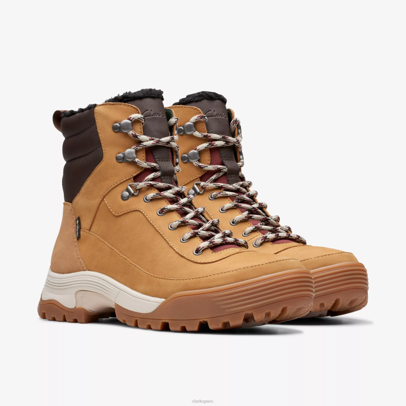 HZVP477 atl caminata superior gore-tex cuero tostado con forro cálido Clarks