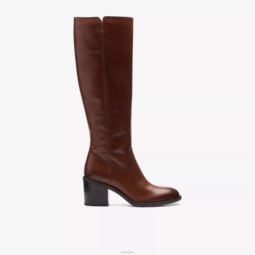 HZVP484 válvulastino hola cuero bronceado oscuro Clarks