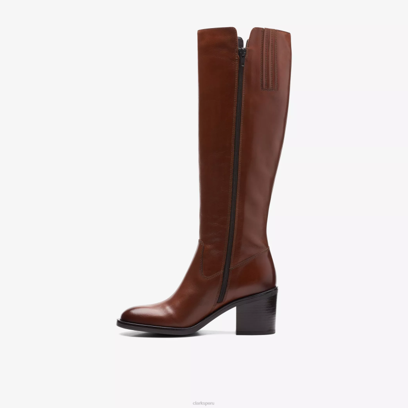HZVP484 válvulastino hola cuero bronceado oscuro Clarks