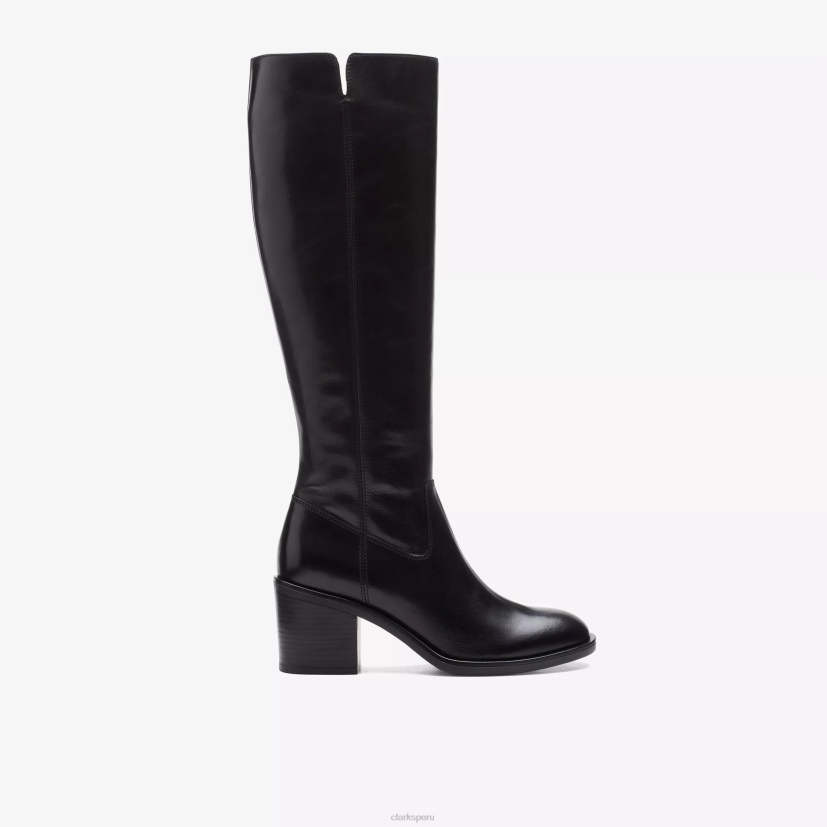 HZVP485 válvulastino hola cuero negro Clarks