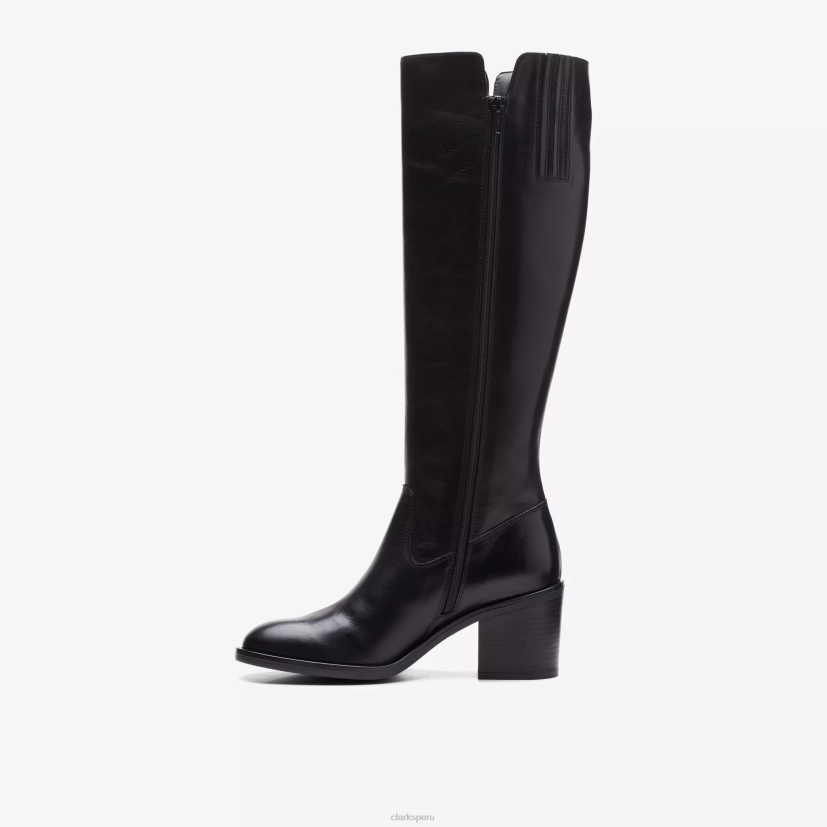 HZVP485 válvulastino hola cuero negro Clarks