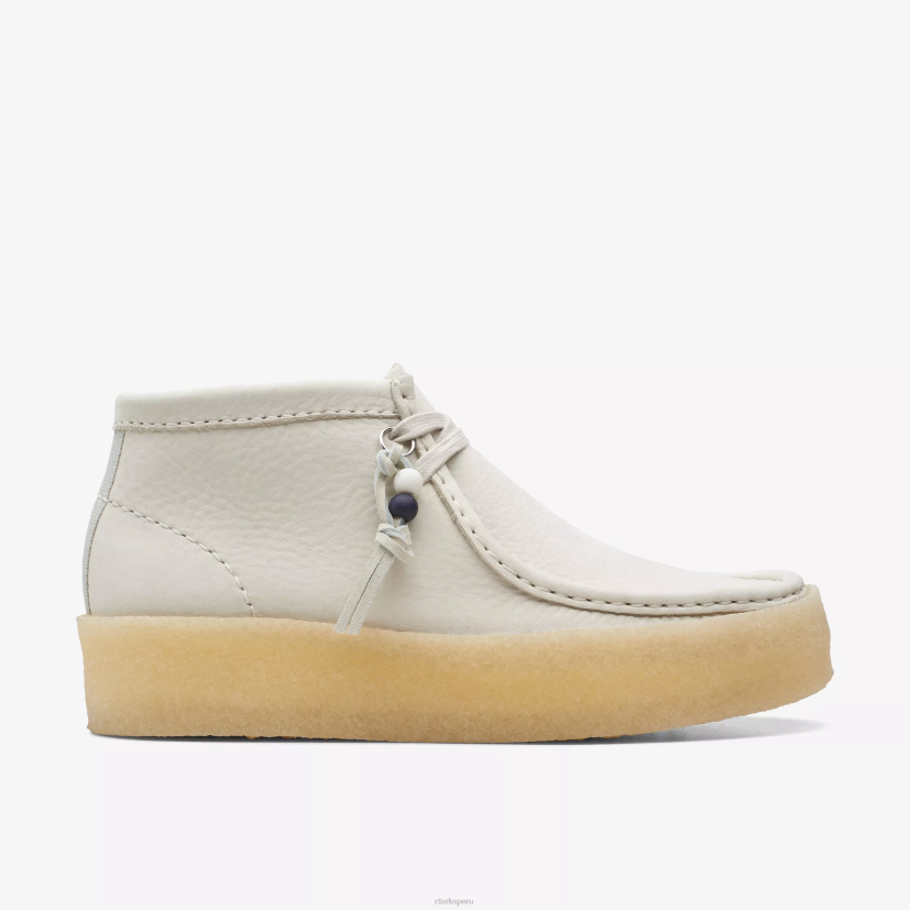 HZVP486 bota de copa wallabee nubuck blanco Clarks