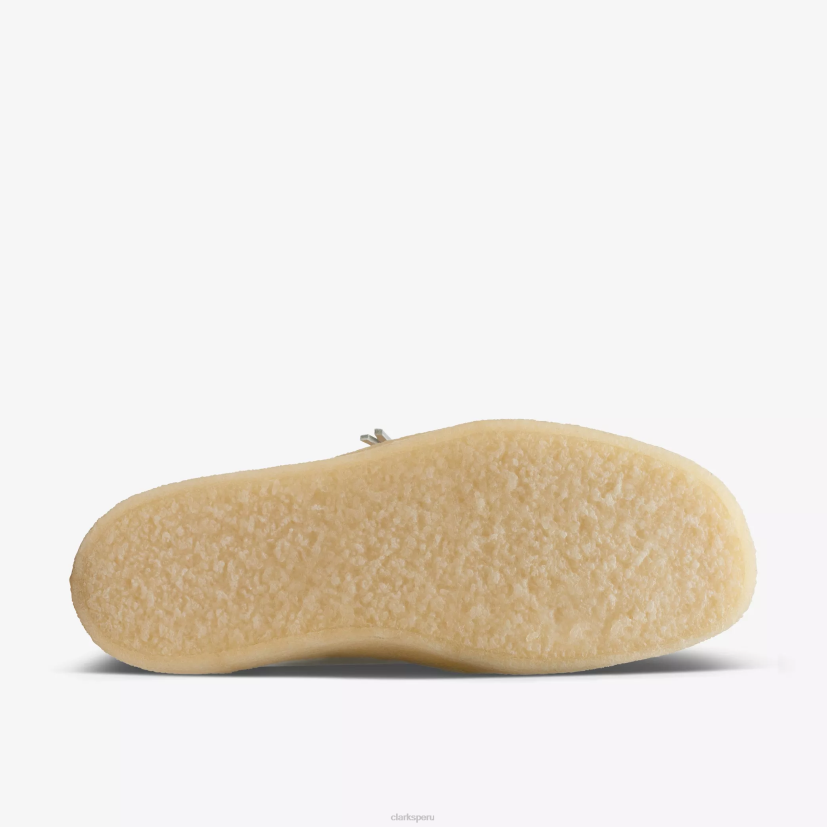 HZVP486 bota de copa wallabee nubuck blanco Clarks