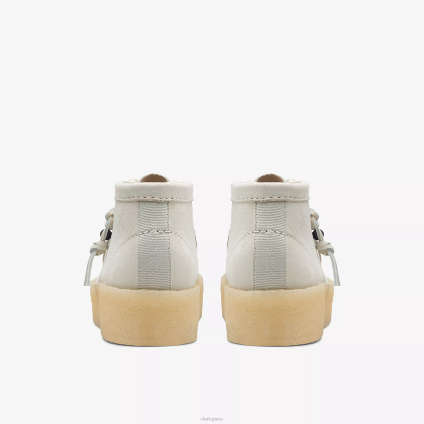 HZVP486 bota de copa wallabee nubuck blanco Clarks