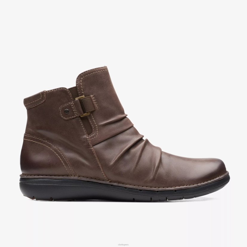 HZVP489 parte superior sin bucle marron oscuro Clarks