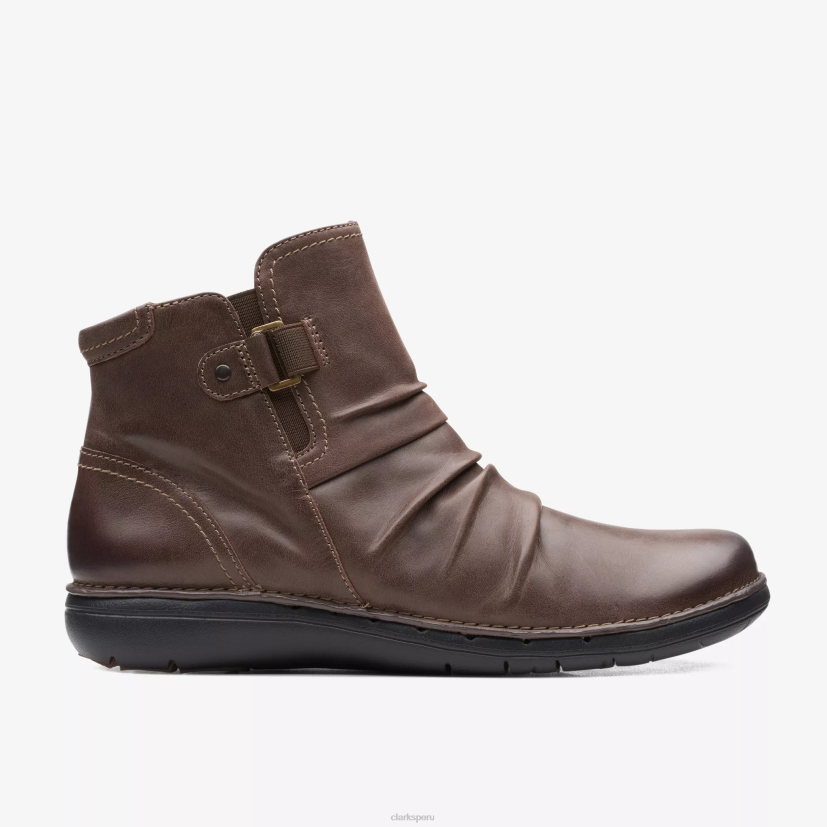 HZVP489 parte superior sin bucle marron oscuro Clarks