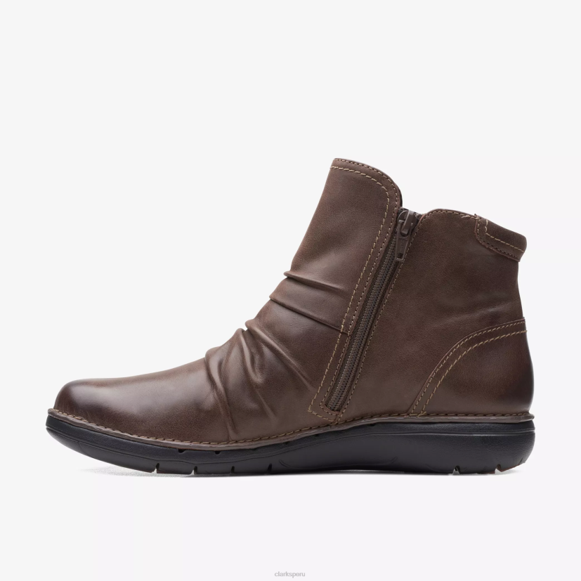 HZVP489 parte superior sin bucle marron oscuro Clarks