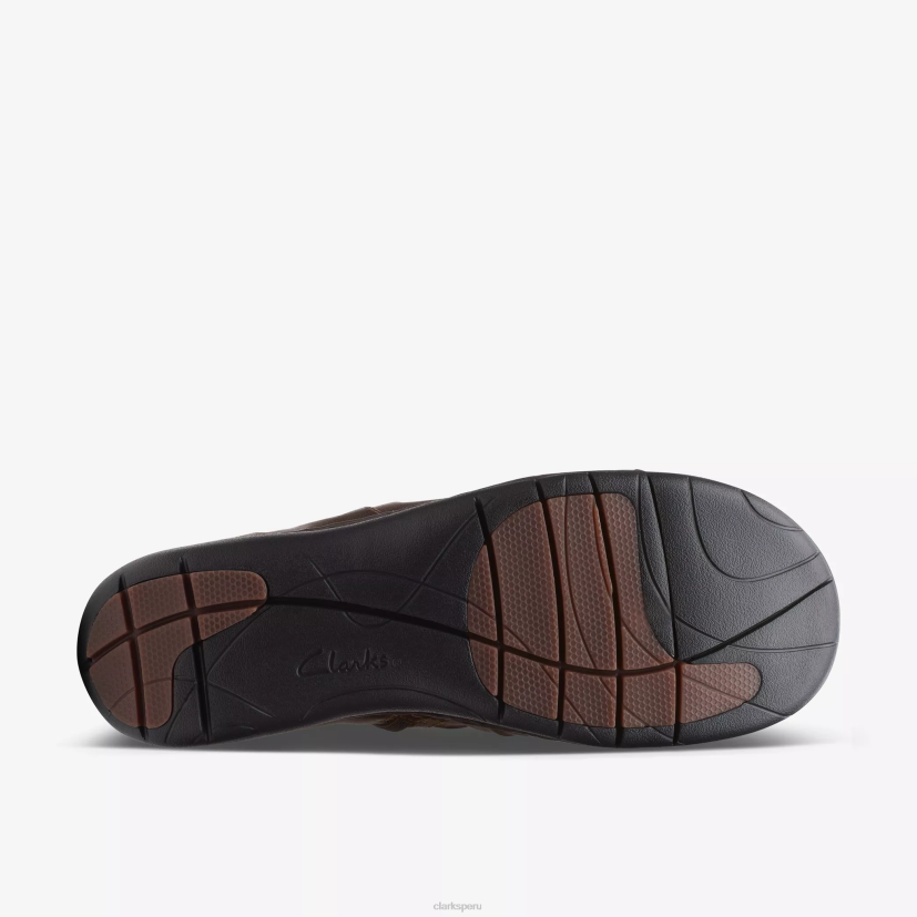 HZVP489 parte superior sin bucle marron oscuro Clarks
