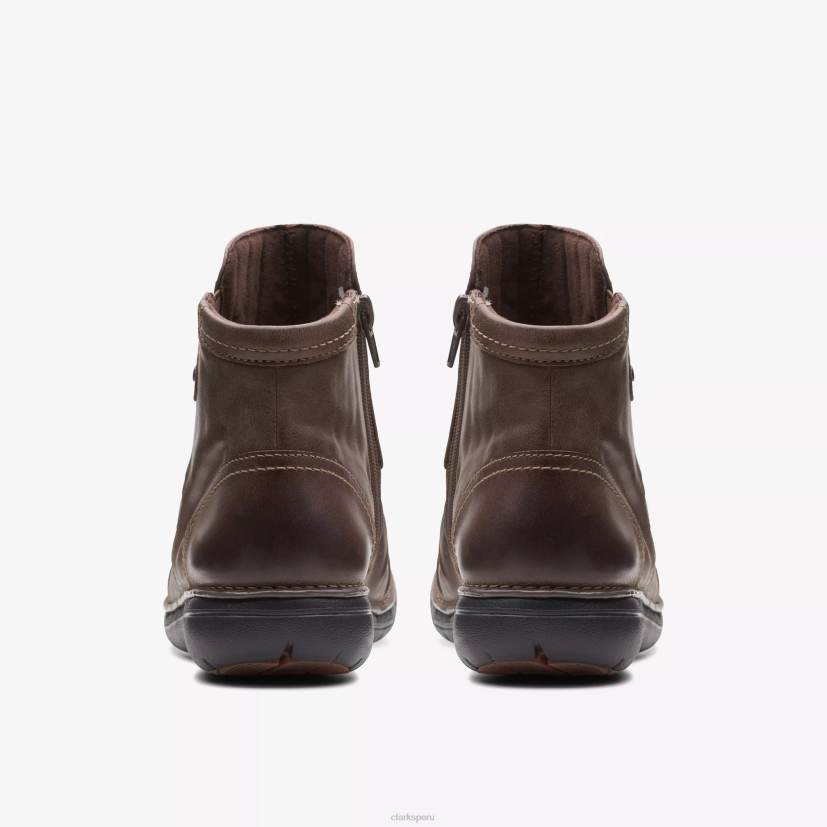 HZVP489 parte superior sin bucle marron oscuro Clarks