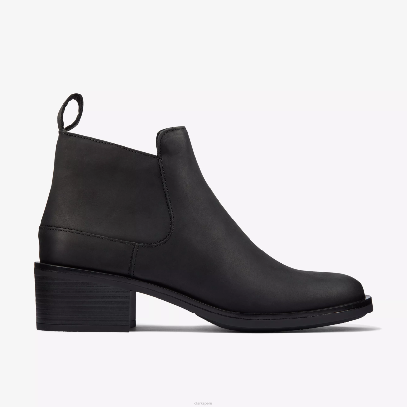 HZVP493 memi zip cuero negro Clarks