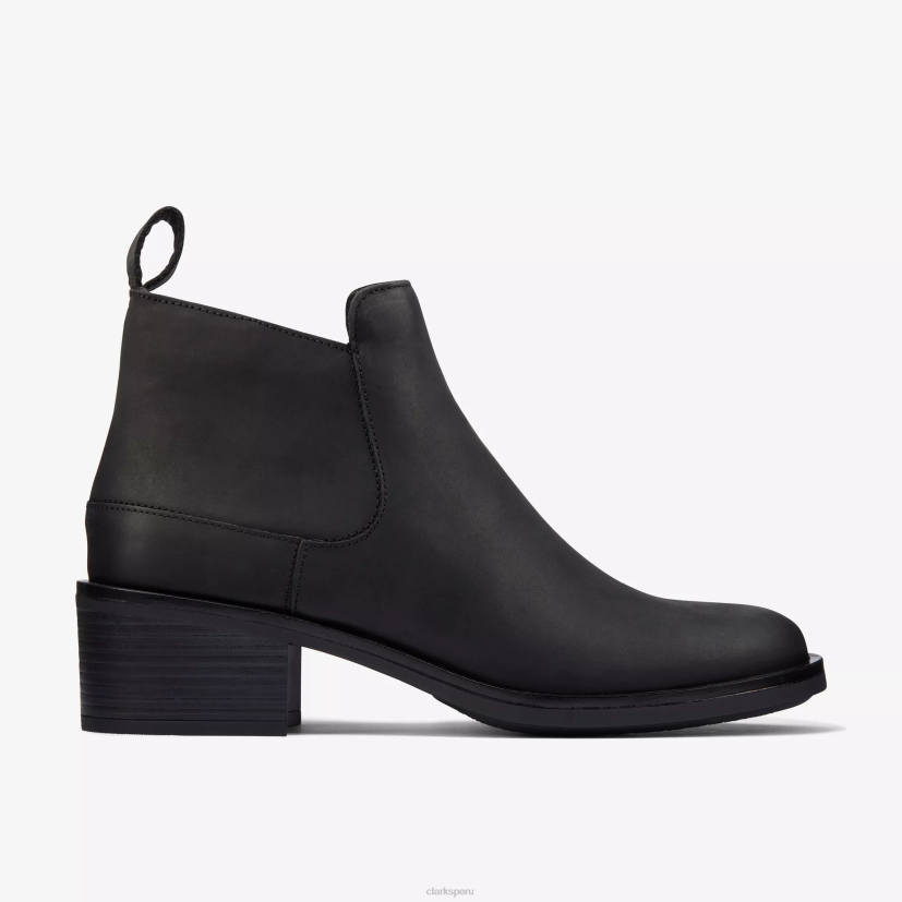 HZVP493 memi zip cuero negro Clarks