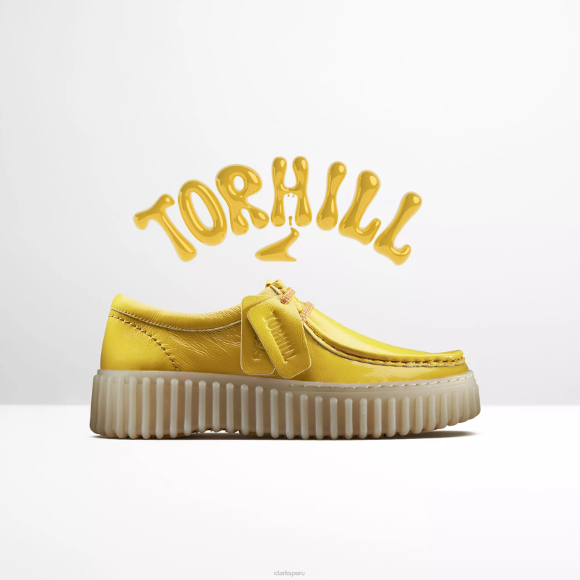 HZVP571 abeja torhill patente amarilla Clarks