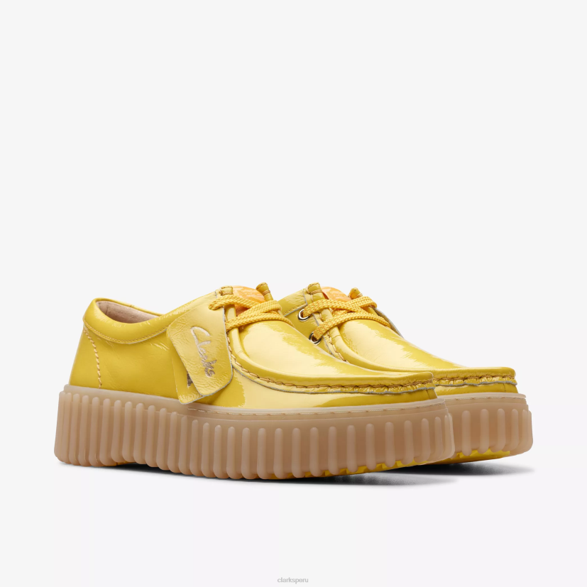 HZVP571 abeja torhill patente amarilla Clarks