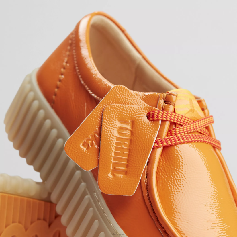 HZVP573 abeja torhill charol naranja Clarks