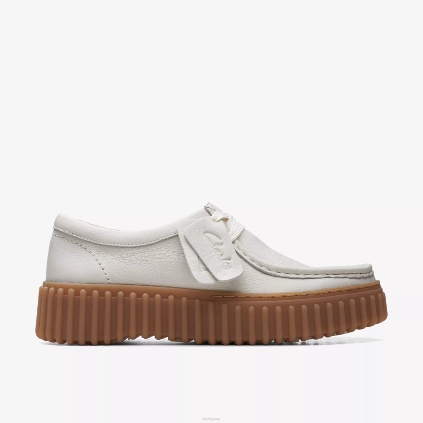 HZVP575 abeja torhill cuero blanco roto Clarks