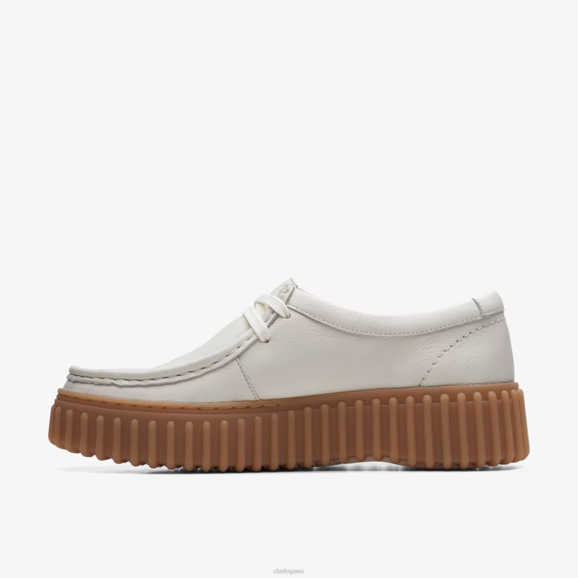 HZVP575 abeja torhill cuero blanco roto Clarks