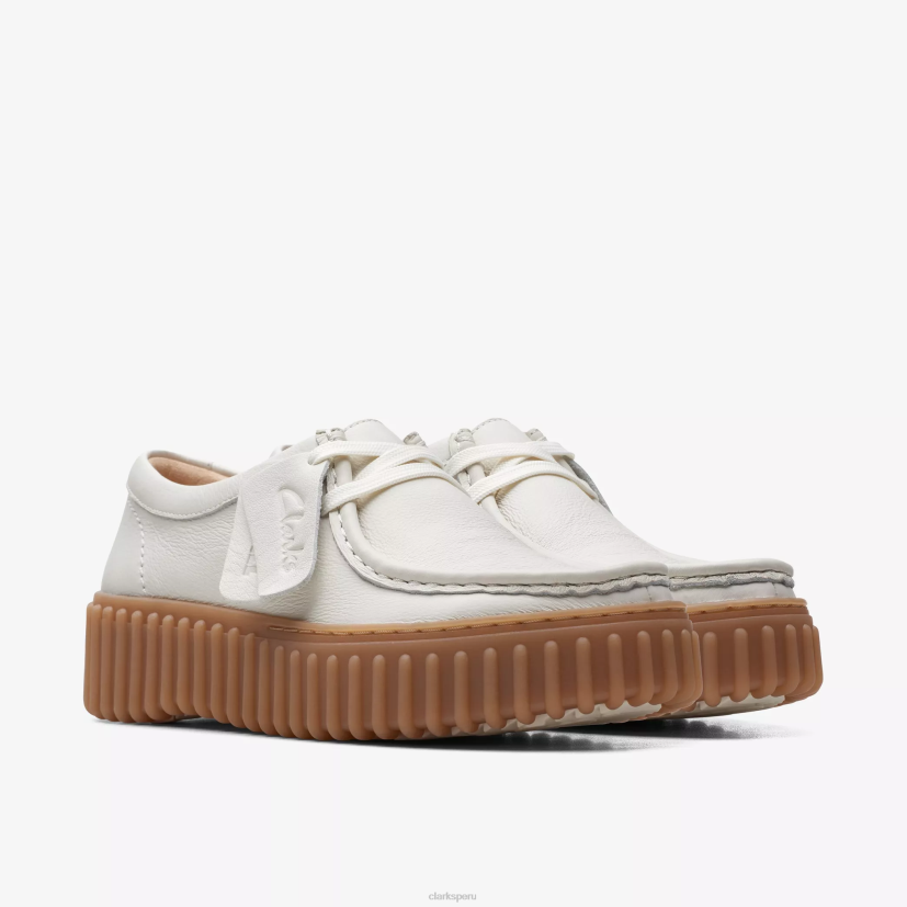 HZVP575 abeja torhill cuero blanco roto Clarks
