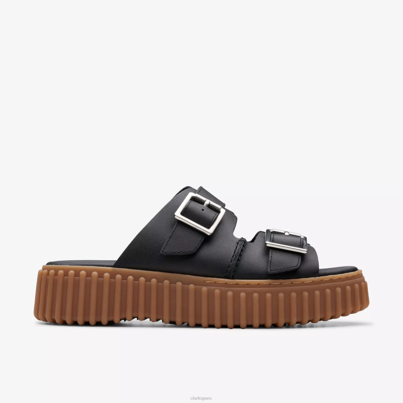 HZVP101 tobogán torhill cuero negro Clarks