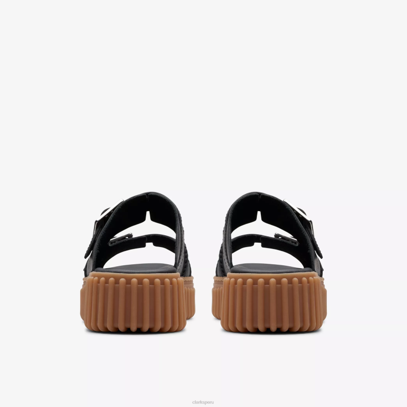 HZVP101 tobogán torhill cuero negro Clarks
