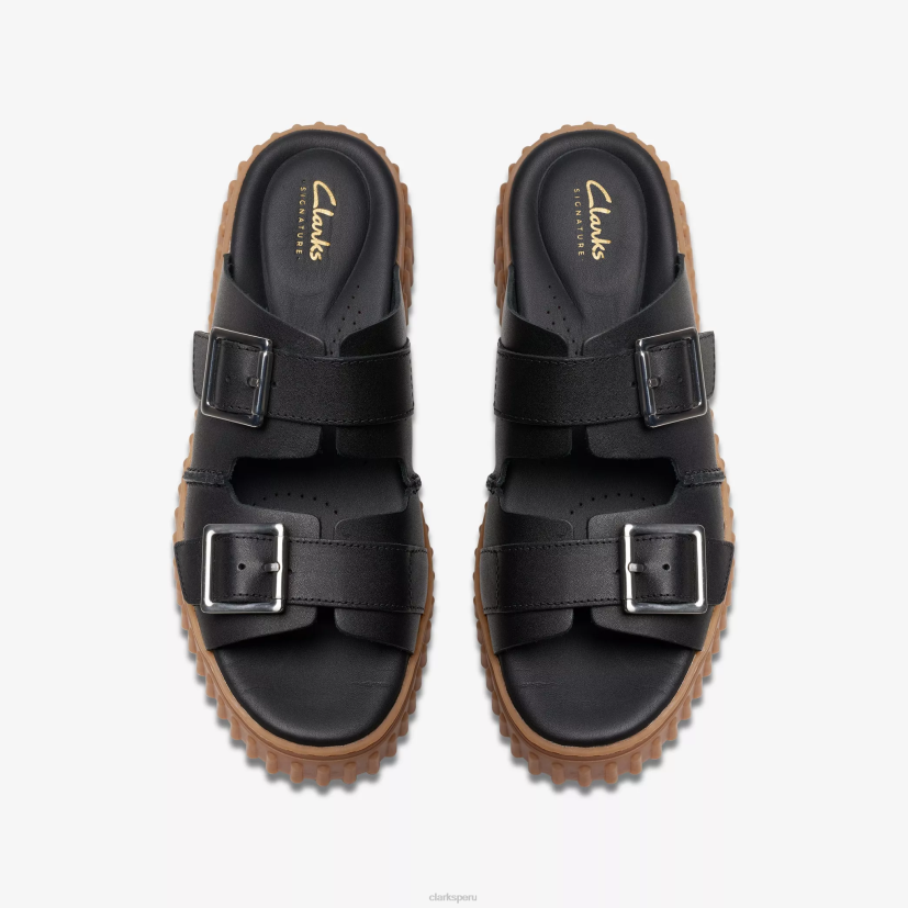 HZVP101 tobogán torhill cuero negro Clarks