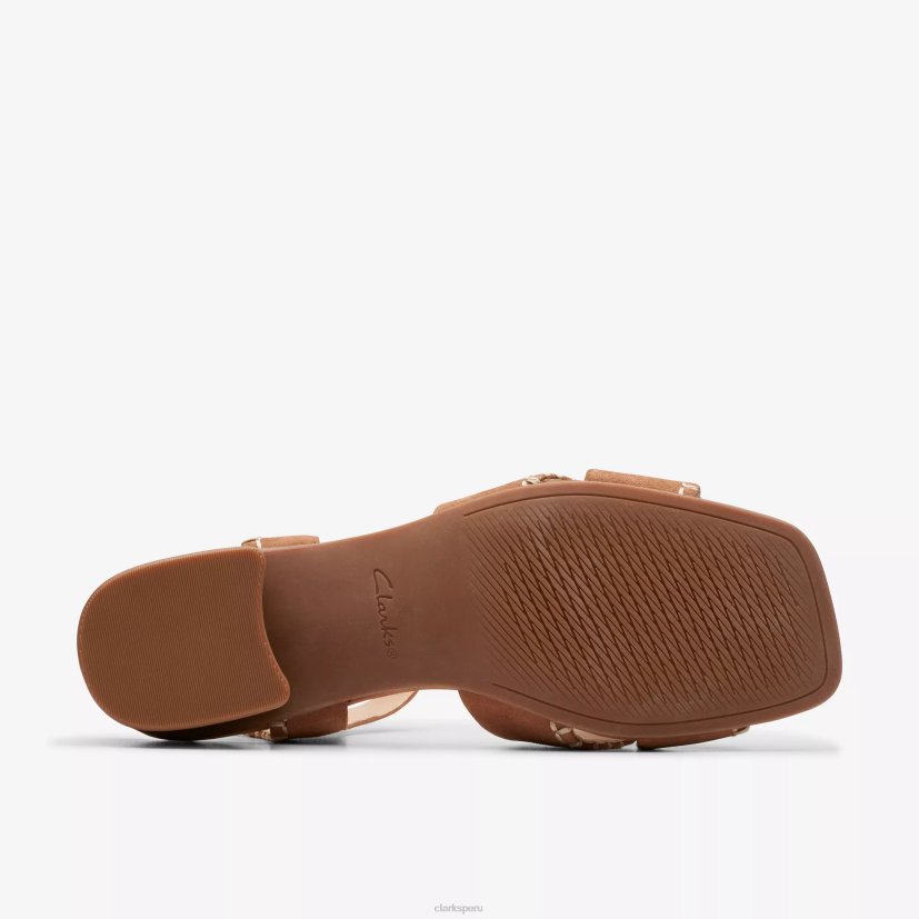 HZVP117 serina35 cruz gamuza color canela Clarks