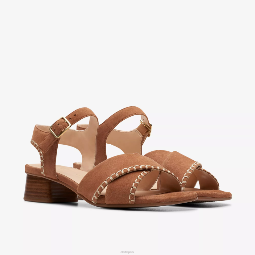 HZVP117 serina35 cruz gamuza color canela Clarks