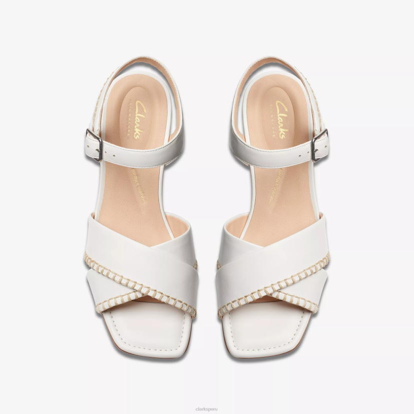 HZVP118 serina35 cruz cuero blanco roto Clarks