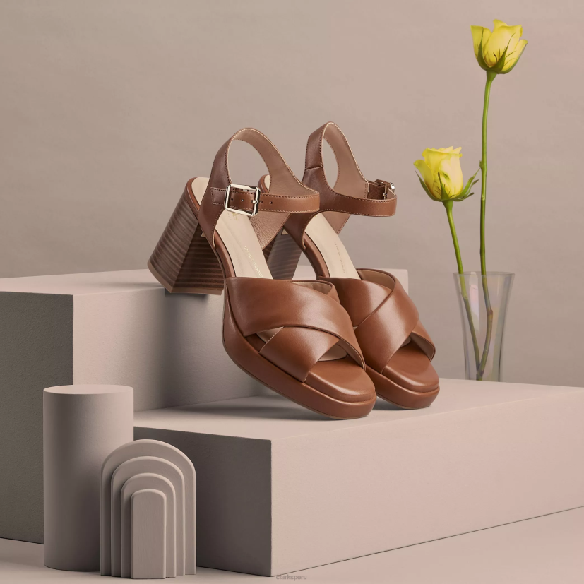 HZVP120 lujoso 75 rae cuero marrón Clarks