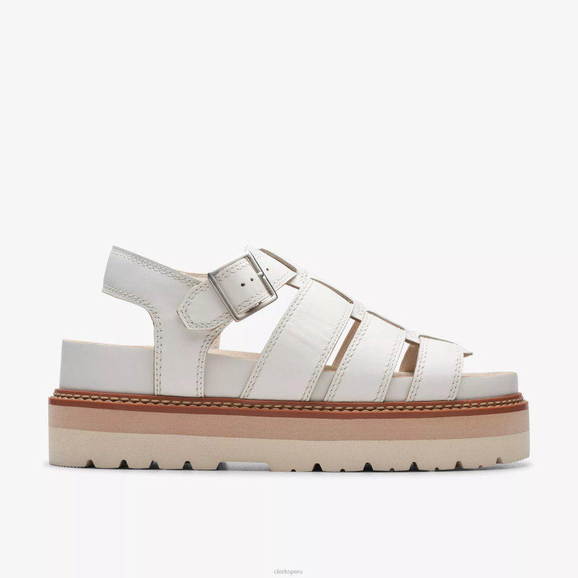 HZVP122 giro de oriana cuero blanco roto Clarks