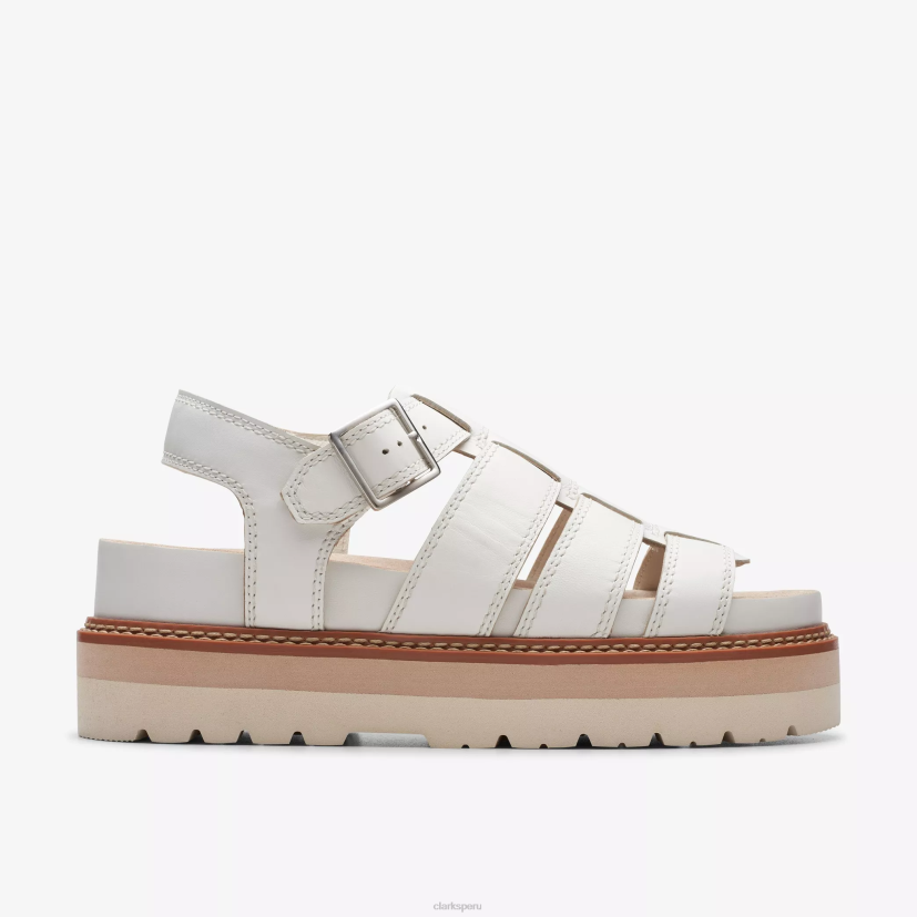 HZVP122 giro de oriana cuero blanco roto Clarks