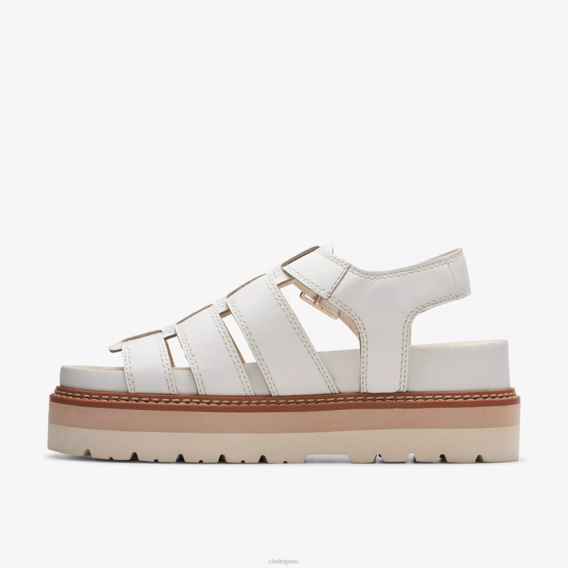 HZVP122 giro de oriana cuero blanco roto Clarks