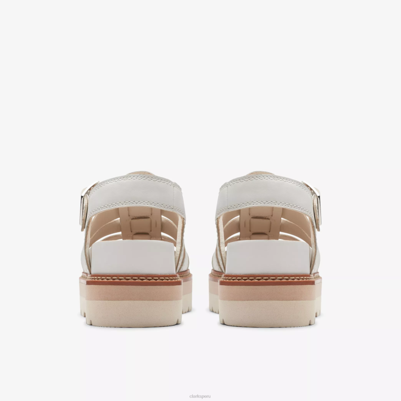 HZVP122 giro de oriana cuero blanco roto Clarks
