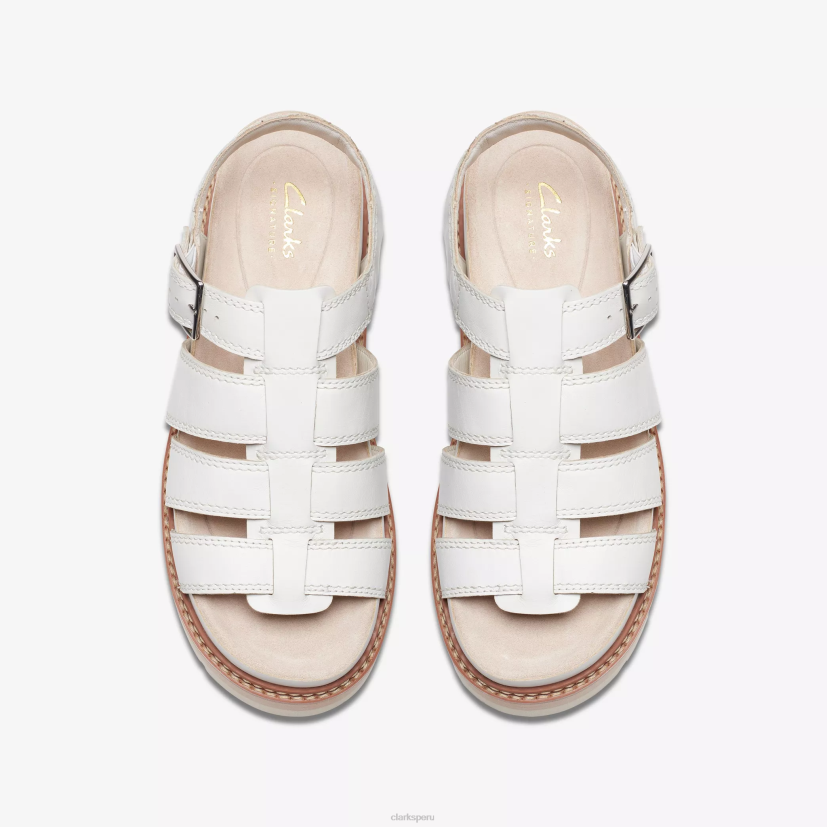 HZVP122 giro de oriana cuero blanco roto Clarks