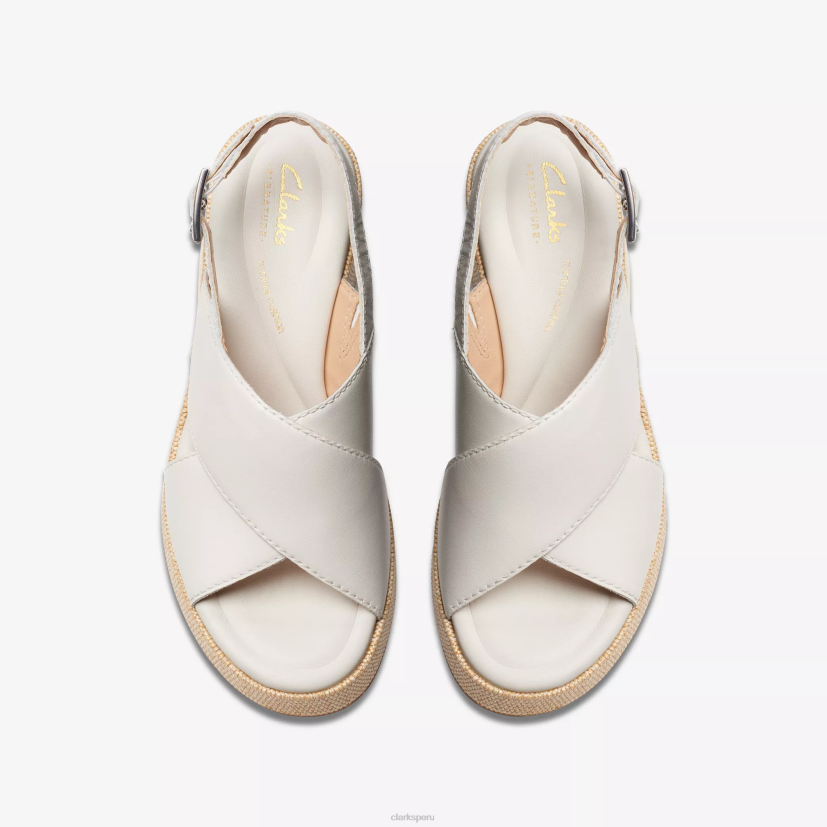HZVP125 deseo manon cuero blanco roto Clarks