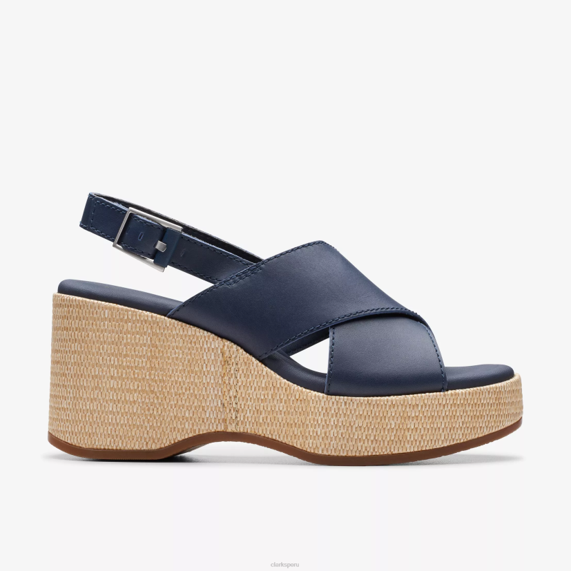 HZVP127 deseo manon cuero azul marino Clarks