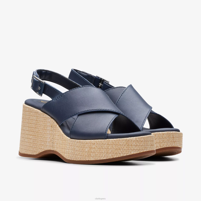 HZVP127 deseo manon cuero azul marino Clarks